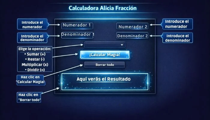 Calculadora Alicia Fracción